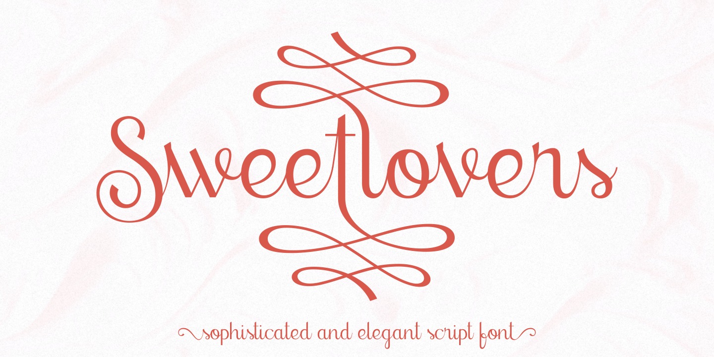 Пример шрифта Sweetlovers
